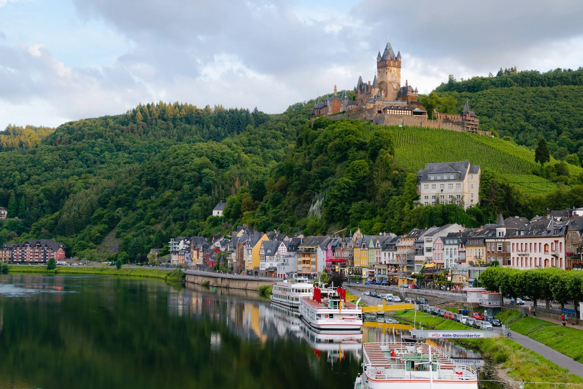 Landschaft an der Mosel in Deutschland
